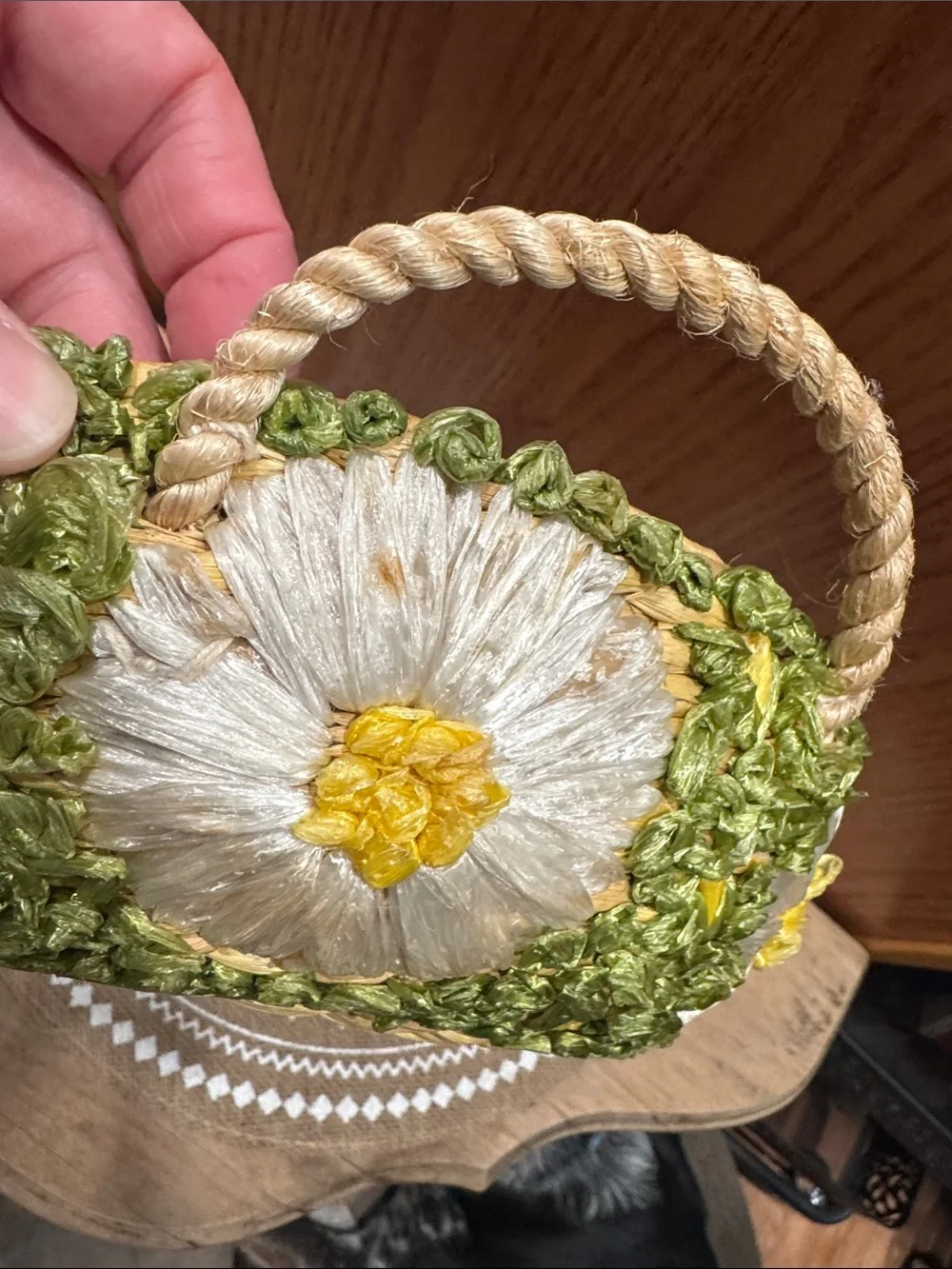 VTG Cottagecore Woven Basket Made in Philippines & Pyrex Glass Serving Bowl